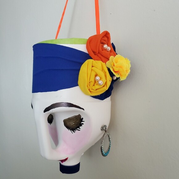 Artisan Handmade Upcycled Garden Planter Pot Recycled Plastic Bottle - Picture 2 of 4